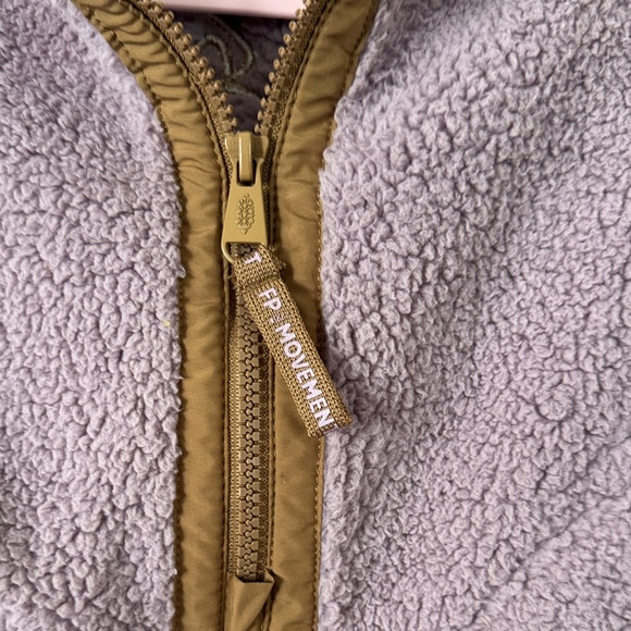 FP Movement Purple and Brown Fleece Pullover - Picture 4 of 6